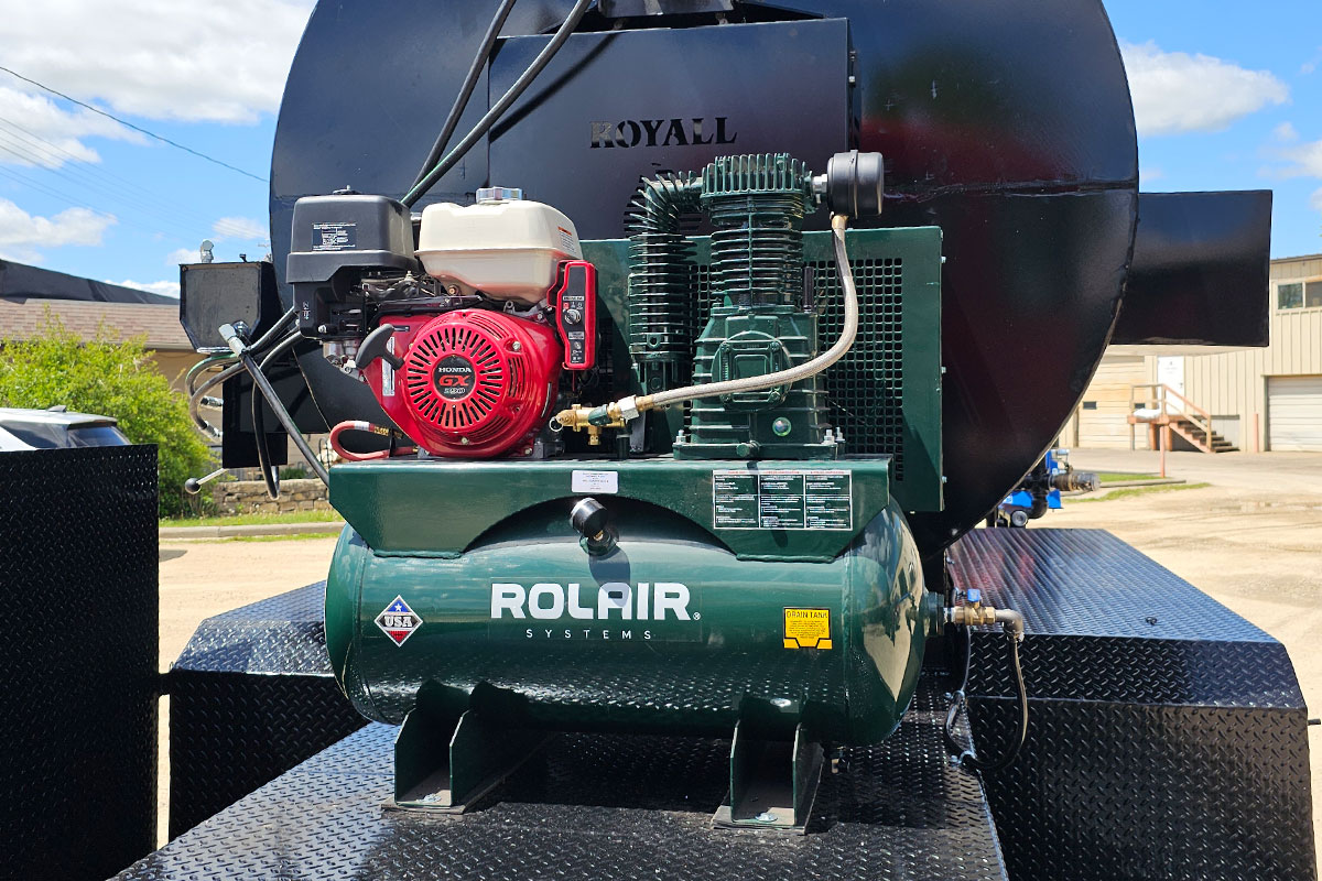 Sealcoat Truck Compressor