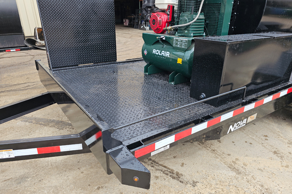 Sealcoat Trailer Front View